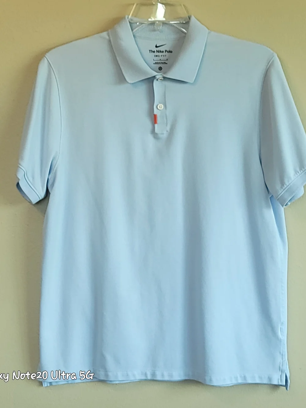 The Nike Polo Mens L Light Blue Dri-FIT Piqué Short Sleeve Golf Shirt DB3263-407